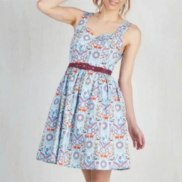 ModCloth fit and flare dress size S - Picture 2 of 15